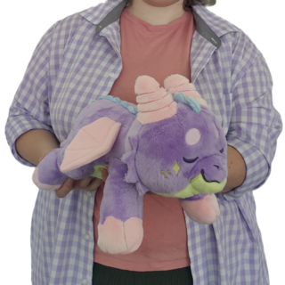 ollie the pajama dragon 14" sleepy snuggles plush