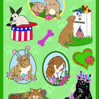 Mixed holiday sticker sheet