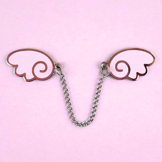 Angel Wings Silver/Lilac Enamel Pin