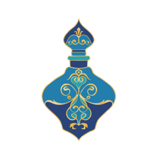 Blue Potion Bottle Pin
