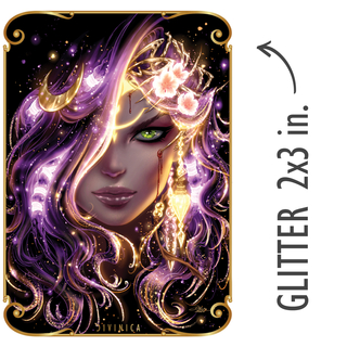 Glitter Sticker: Veiled Mythmarked Nightglow - 3 Inch