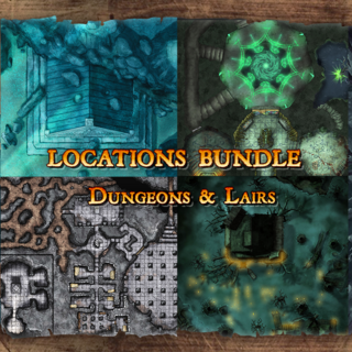 Expanded Map Bundle: Dungeons & Lairs