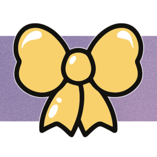 Yellow Bow Mini Pin