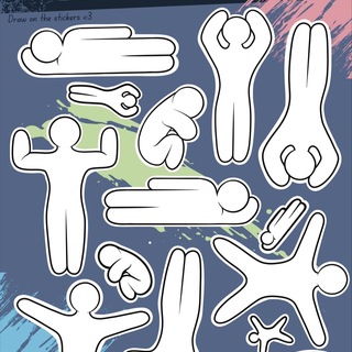 Meccha Chameleon Draw-on Stickersheet (5x7”)