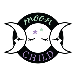 Moon Child Iron-On Patch