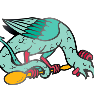 Spoonie Cockatrice pin