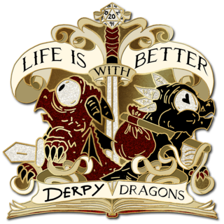 "Life is better with Derpies" pin