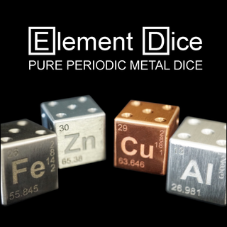 1 Set of Pure Copper, Iron, Aluminum & Zinc (4 dice total)