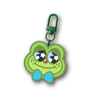 Frosted Acrylic Frog Charm