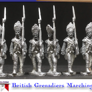 BG-AWI222 British Grenadier Company Marching (6 models, 28mm unpainted)