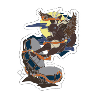 Mythical Bards Series 2 "Wolpertinger" Die Cut Sticker