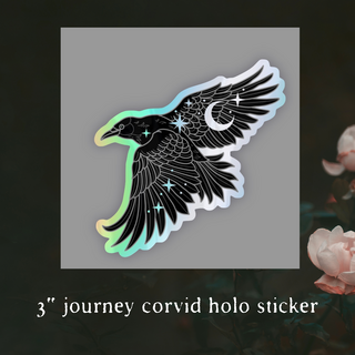 STICKER- Journey crow holo