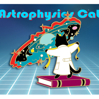 Astrophysics Cat Pin