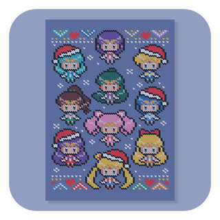 A6 Postcard - Christmas Card - A Senshi Family Christmas