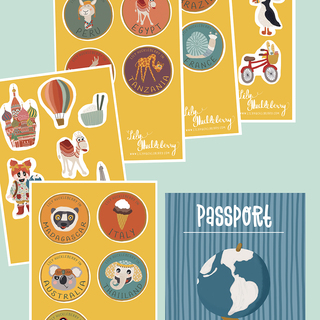 Sticker Pack + Printable Passport