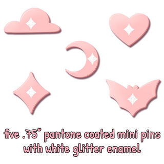 Pastel Pink Mini Pin Set