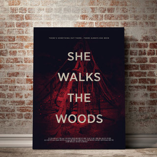 She Walks The Woods Canvas (Red)