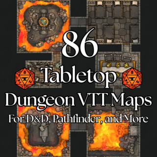 Dungeon Roll20 & Foundry VTT Dynamic Lighting Maps (day/night)