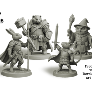 3D STL Printable Woodland Heroes - Pack #1