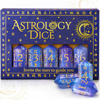 Blue Astrology Dice