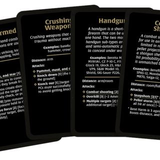 Weapon Deck for KULT: Divinity Lost