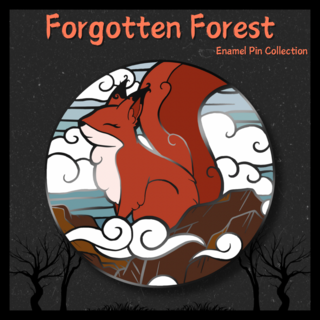 Red Squirrel Enamel Pin