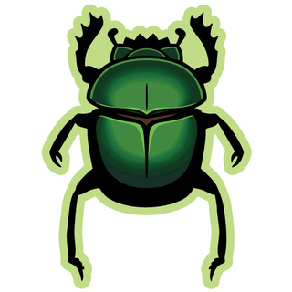 Egyptian Scarab Beetle Sticker
