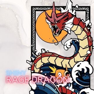 Shiny Rage Dragon Enamel Pin