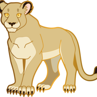 Big Cat Pin: Lioness