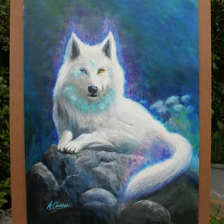 Wolf Captuveri - Acrylic on Canvas