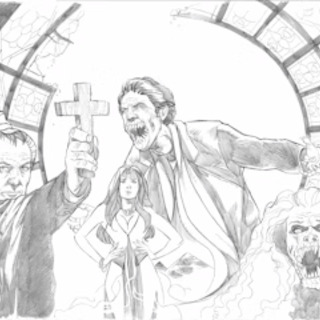 3 PAGES OF ORIGINAL ART - FRIGHT NIGHT #2 - #3 - #4 - JASON CRAIG PENCILS COVERS