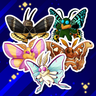 Mothmen Stickers