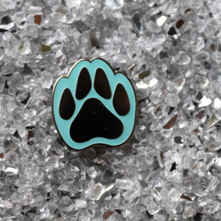 Blue Paw print pin