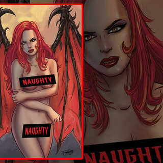 Asylum of Horrors: Halloween Special #1E NSFW METAL COVER