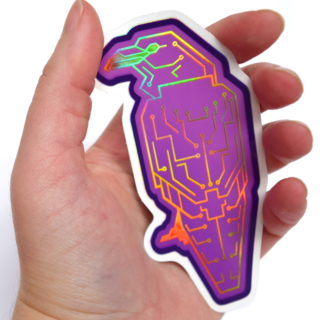 Malware Selective Holo Sticker