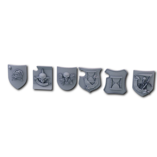 Black rose metal shields