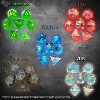 Elemental dice sets