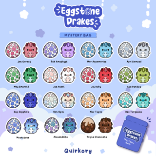 Eggstone Drakes Mystery enamel pin