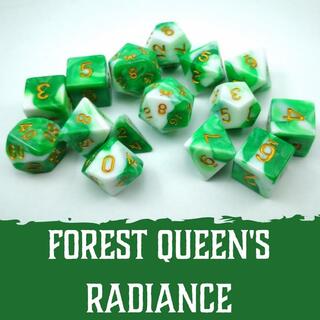 Forest Queen's Radiance - 15 pc dice set