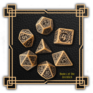 "Bones of the Archlich" Dice Set