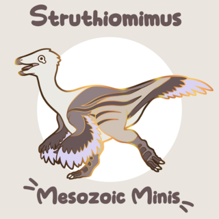 Enamel Pin: Struthiomimus [STRETCH GOAL]