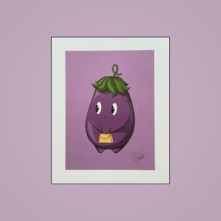Limited Edition Eggplant Print