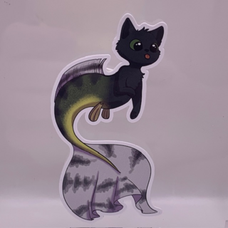 Purrmaid sticker