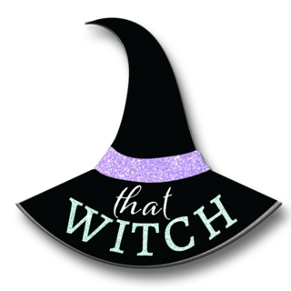 That Witch Enamel Glittery Enamel Pin