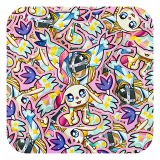 Magical Silhouette Gatomon Waterproof Glossy Sticker