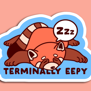 "Terminally Eepy" Enamel Pin