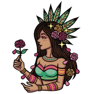 Aztec Xochiquetzal 2.5" XL pin