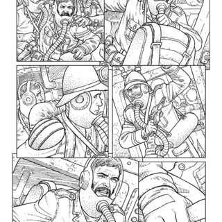 Original artwork for page 31 of First Men on Mars #1 by Paul McCaffrey