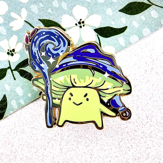"Yer A Wizard Shroomie" Enamel Pin