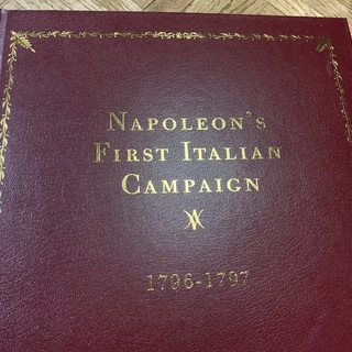Napoleon's 1st Italian Campaign Rocco art book